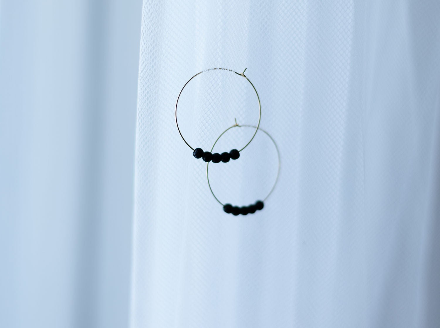 14K Gold Plated Diffuser Earrings - Circle