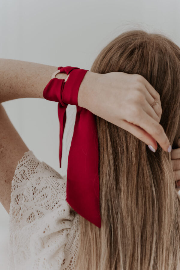 Silk Ribbon Bracelet - LOVE