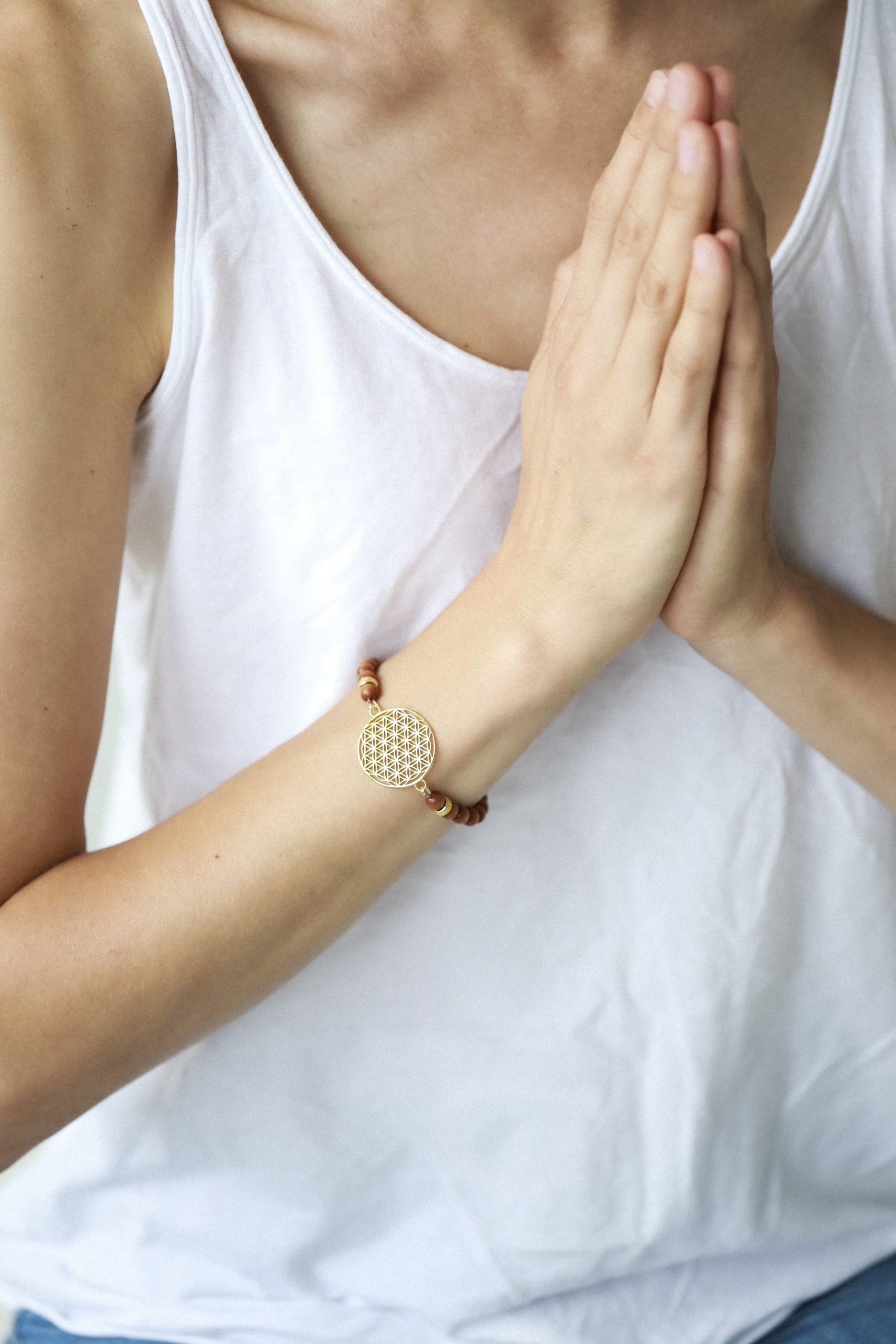 Flower Of Life Bracelet - Sandalwood