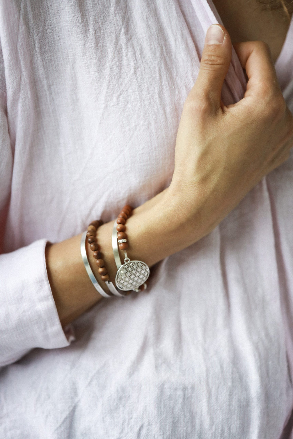 Flower Of Life Bracelet - Sandalwood