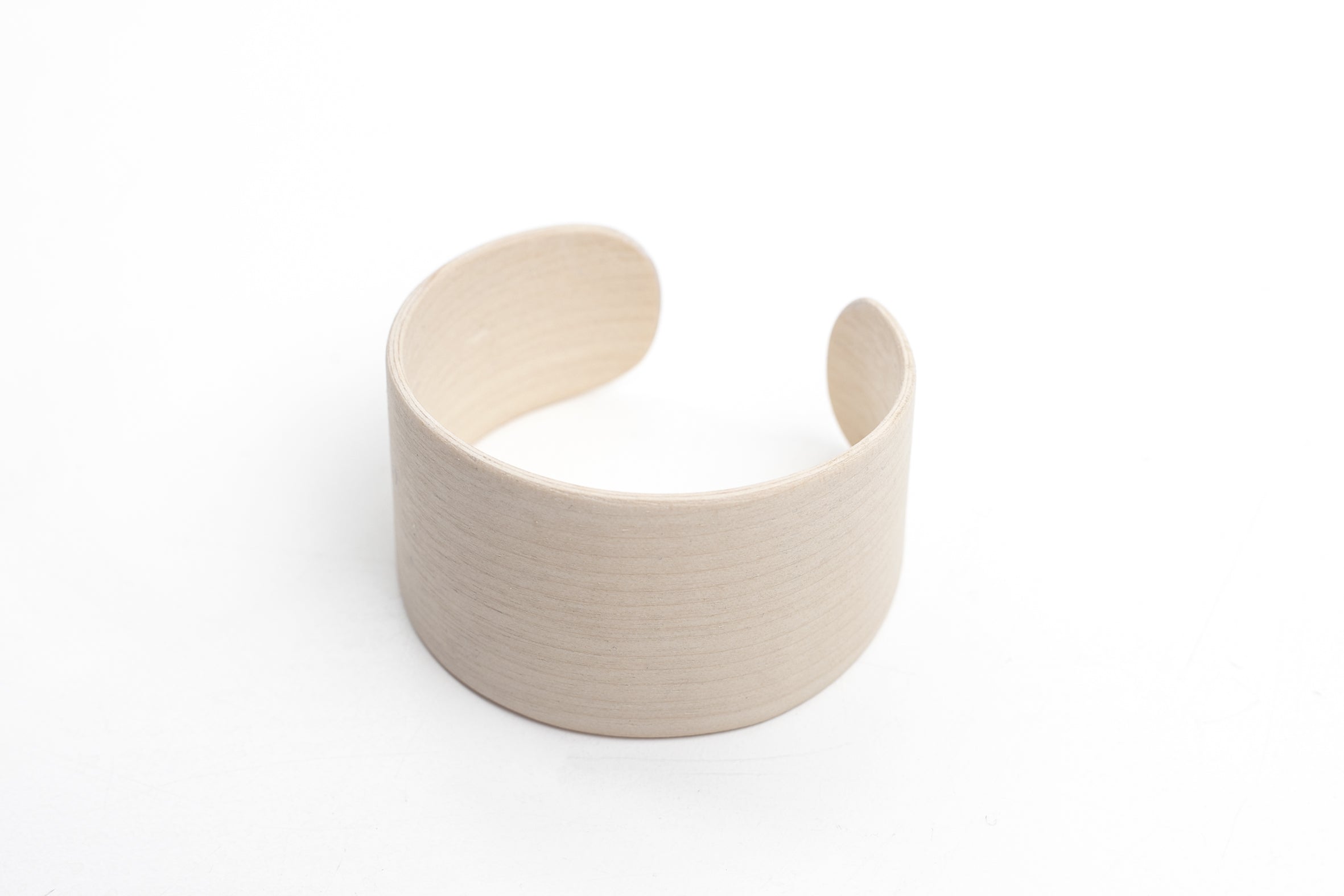 light wood cuff bracelet natural minimalist jewelry Nordic style