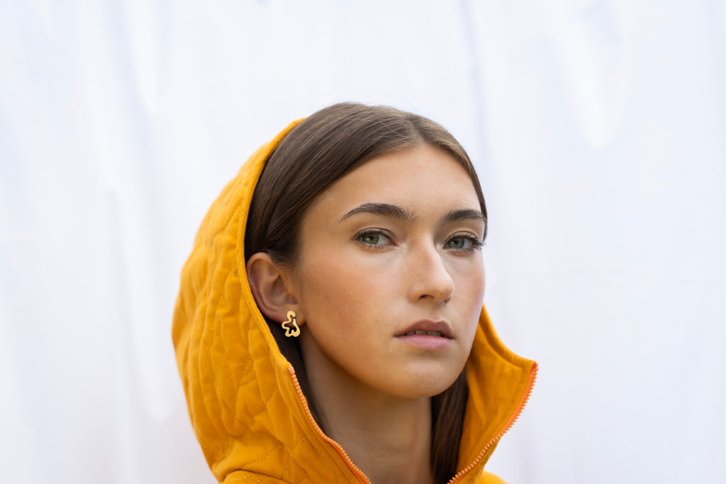 scandinavian earrings feminine elegant minimalist jewelry