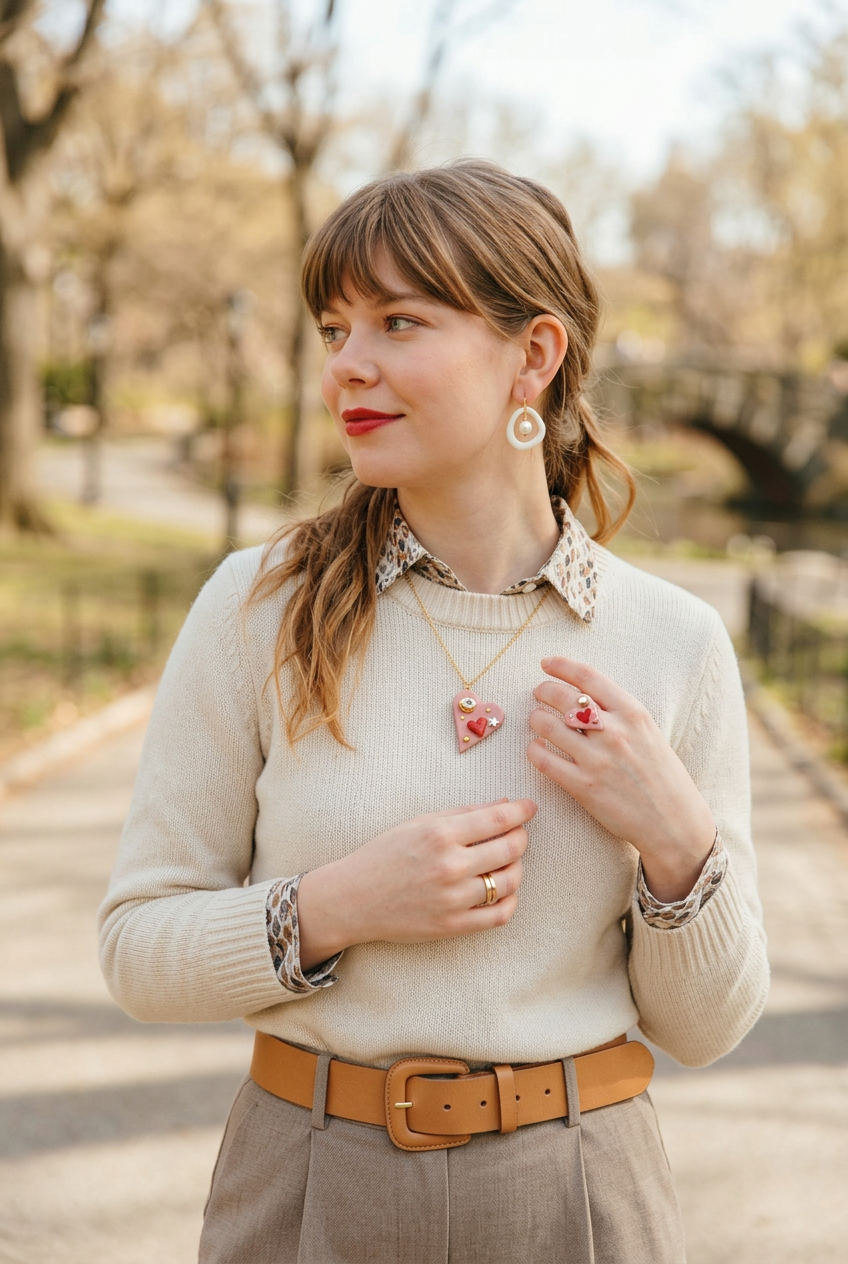 Nordic Love & Harmony Set – Romantic Necklace & Earrings Set for Women