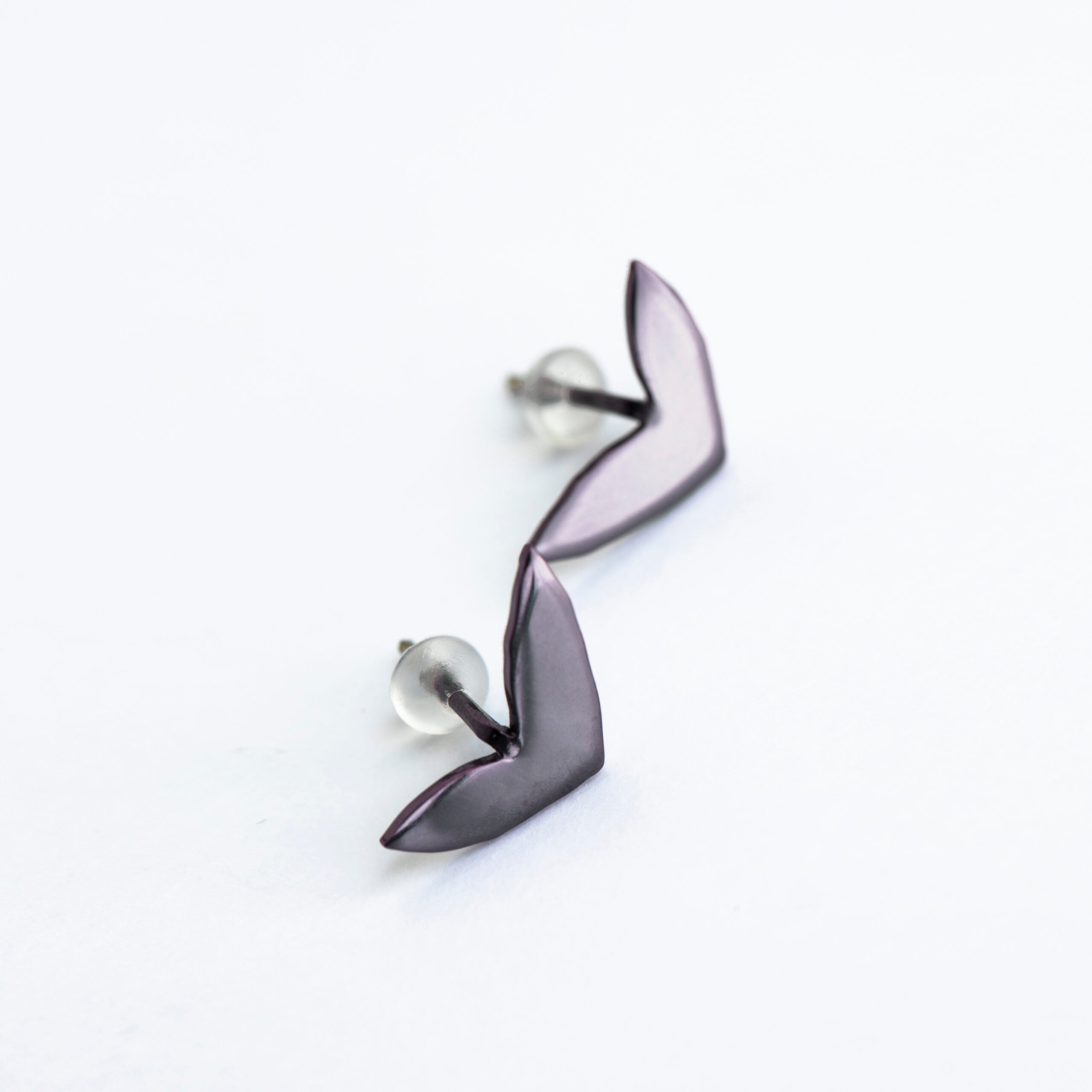 Earrings Vola - Purple