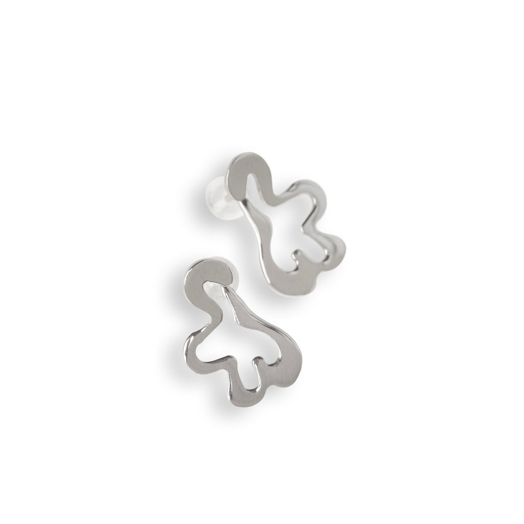 Nordic minimalist earrings soft luxury jewelry women refined style