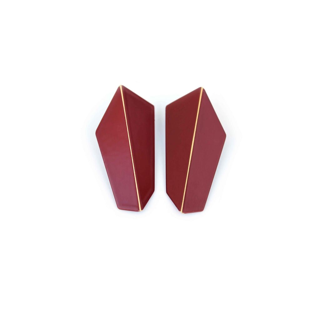 Folded Vertical Earrings
