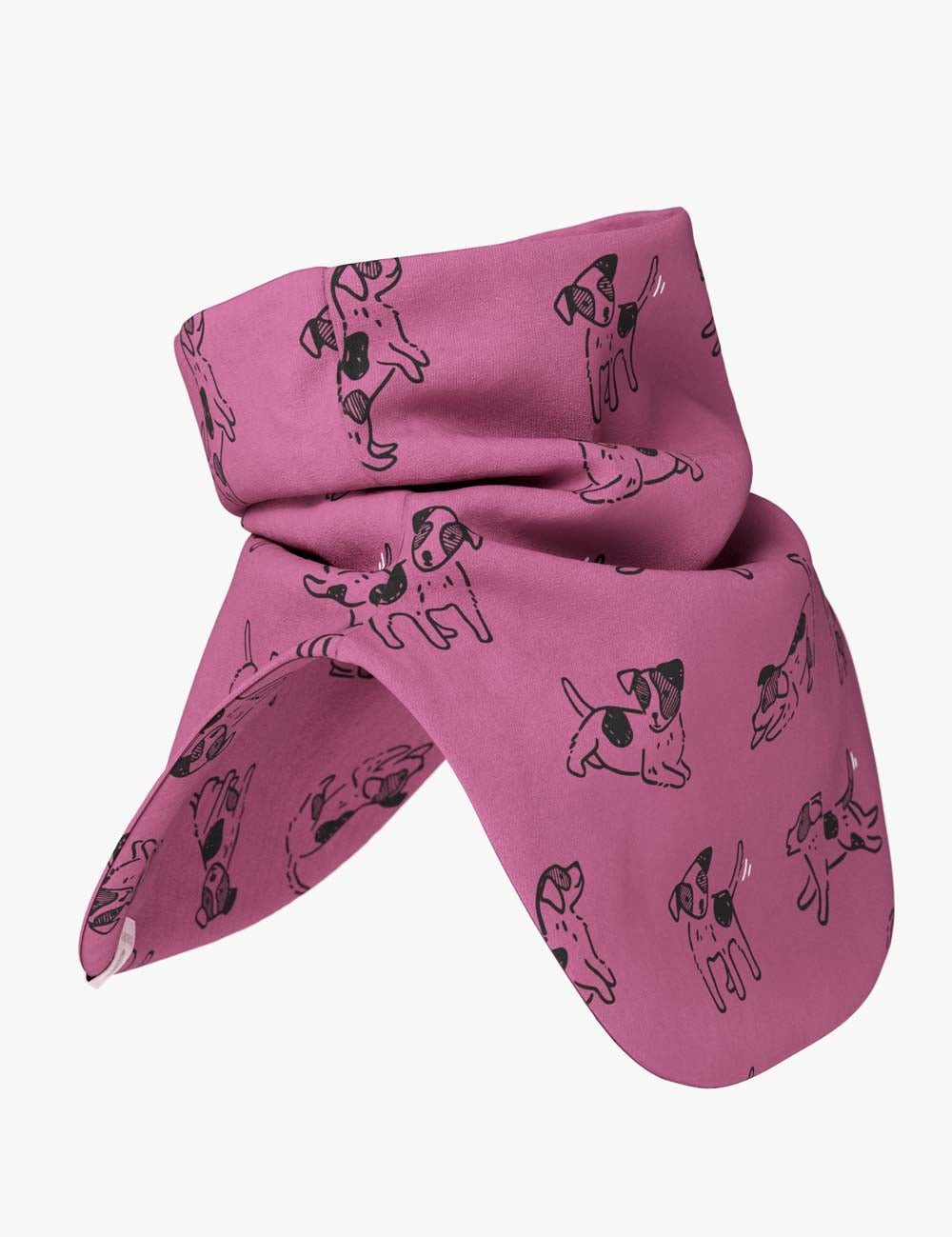 Kids Neck Warmer For Autumn And Spring TARON - Pink Dogs