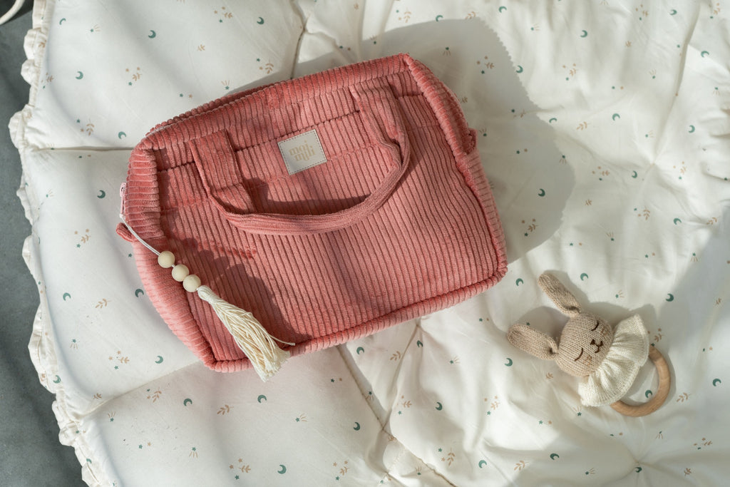 Make-Up Bag Set of 2 - Coral