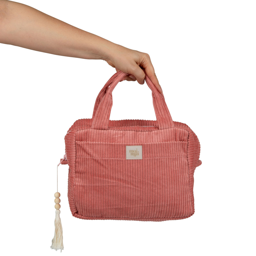 Make-Up Bag Set of 2 - Coral