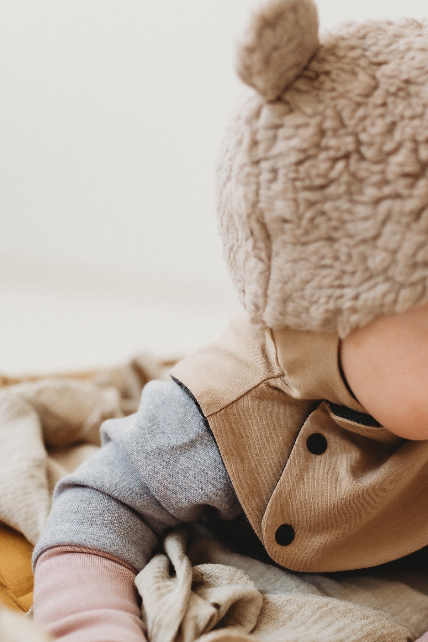 Merino Wool Lined Baby Balaclava THEO